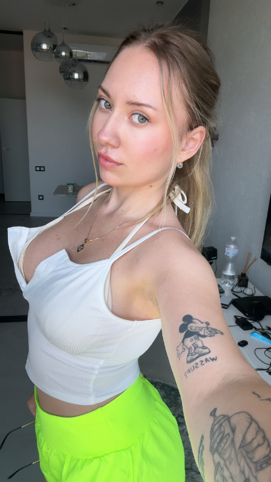 KateV in her underwear in Port-of-Spain